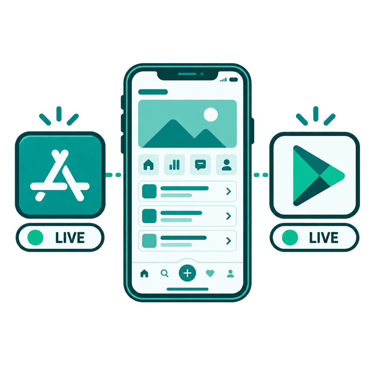 Production-ready mobile app live in both stores