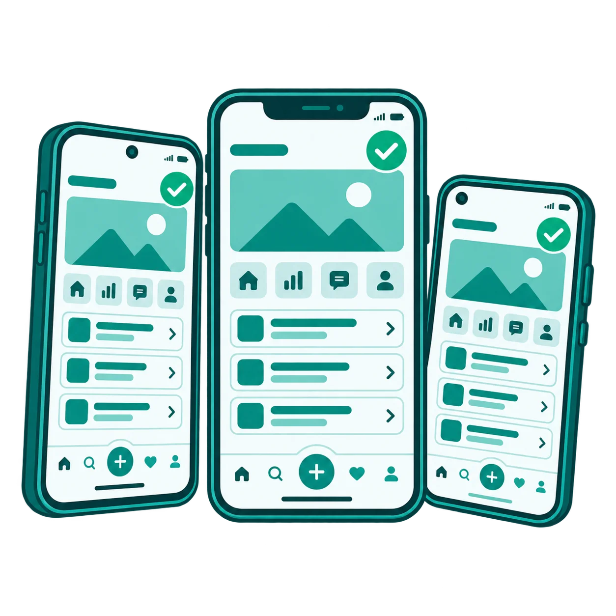 Mobile app tested across real devices