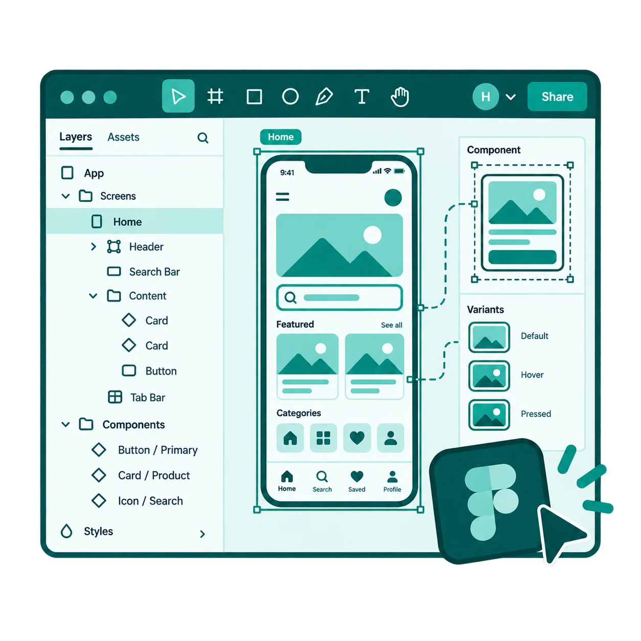 Developer-ready Figma design files