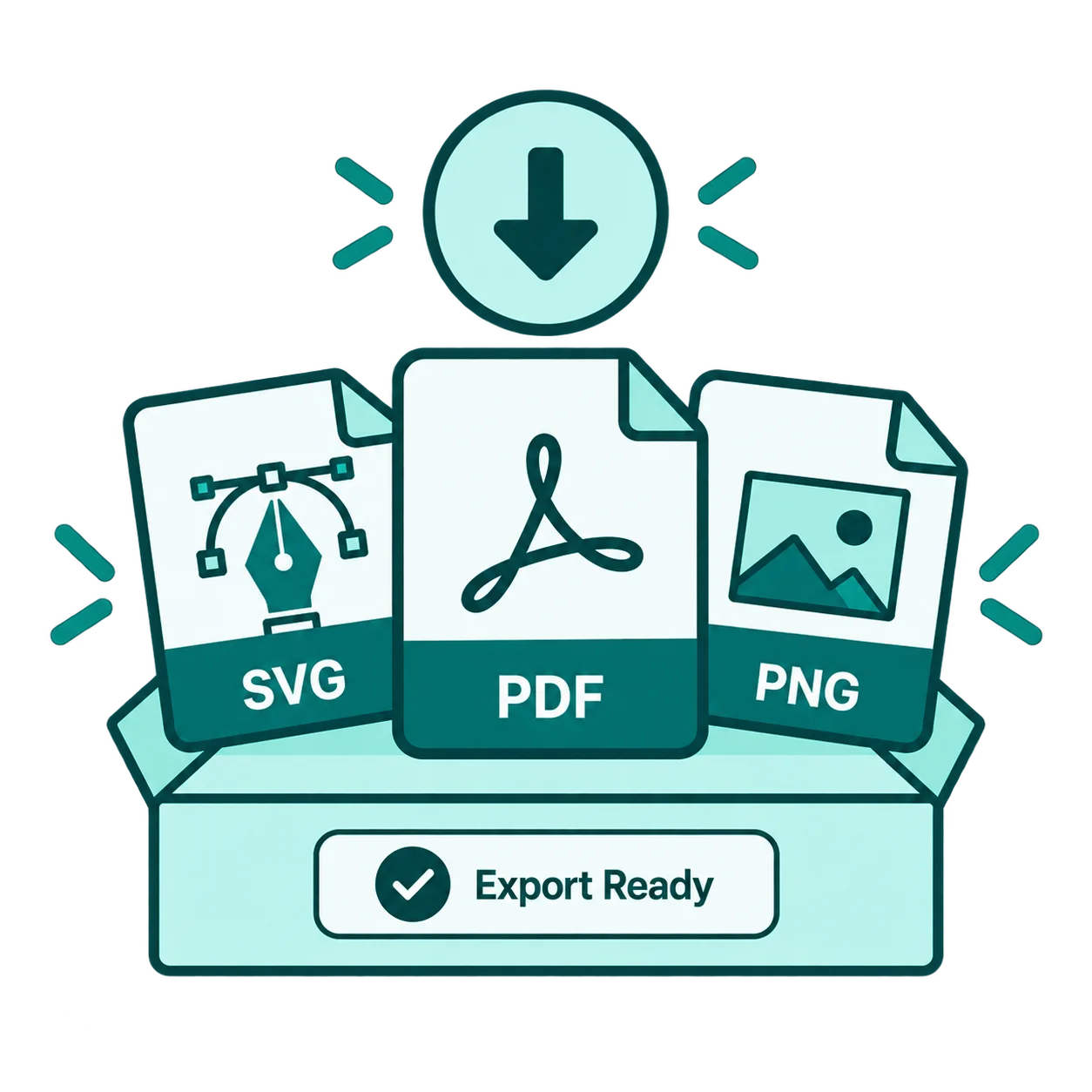 Exported creative assets