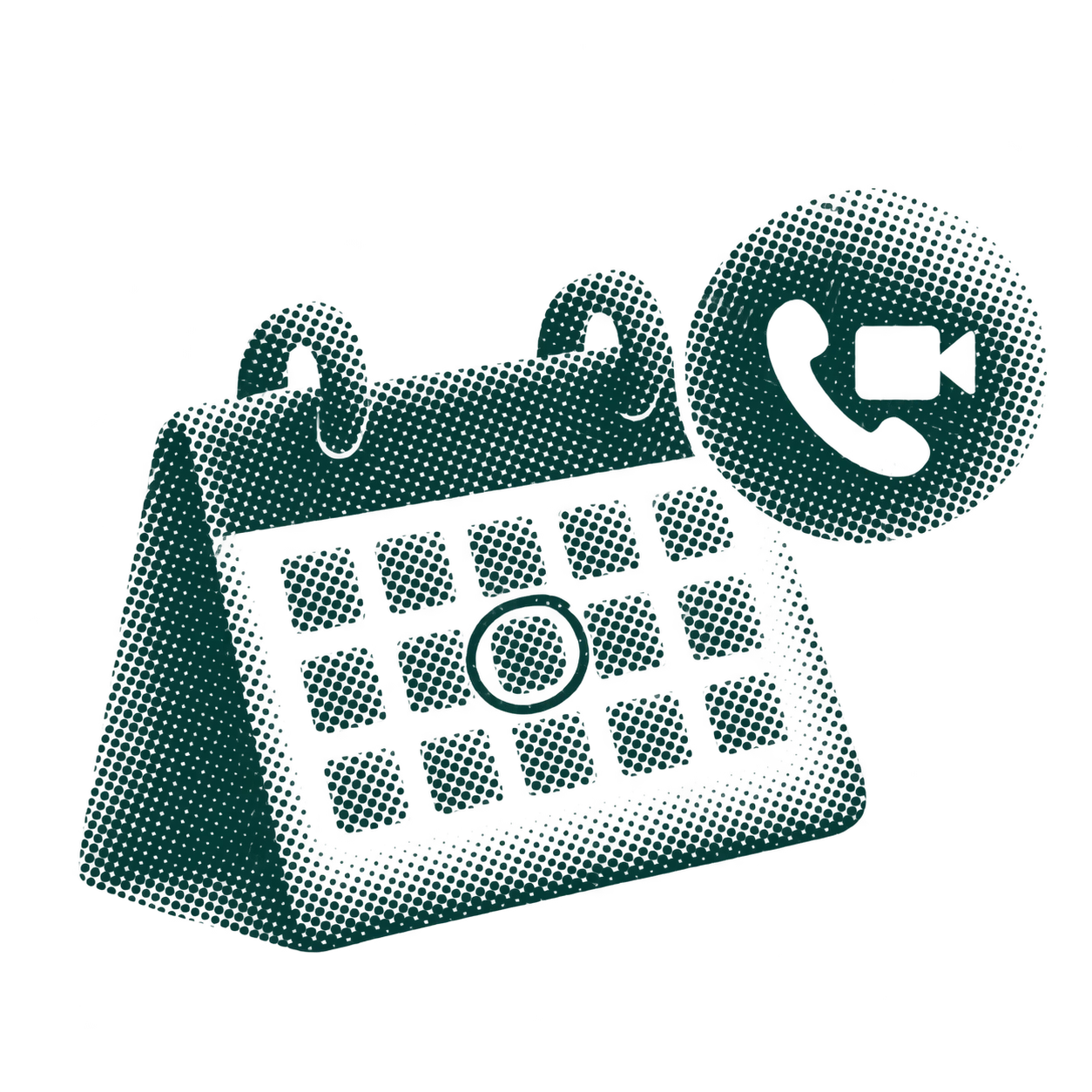 Illustration of a scheduled call
