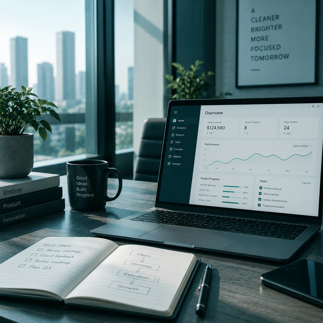 Professional services workspace