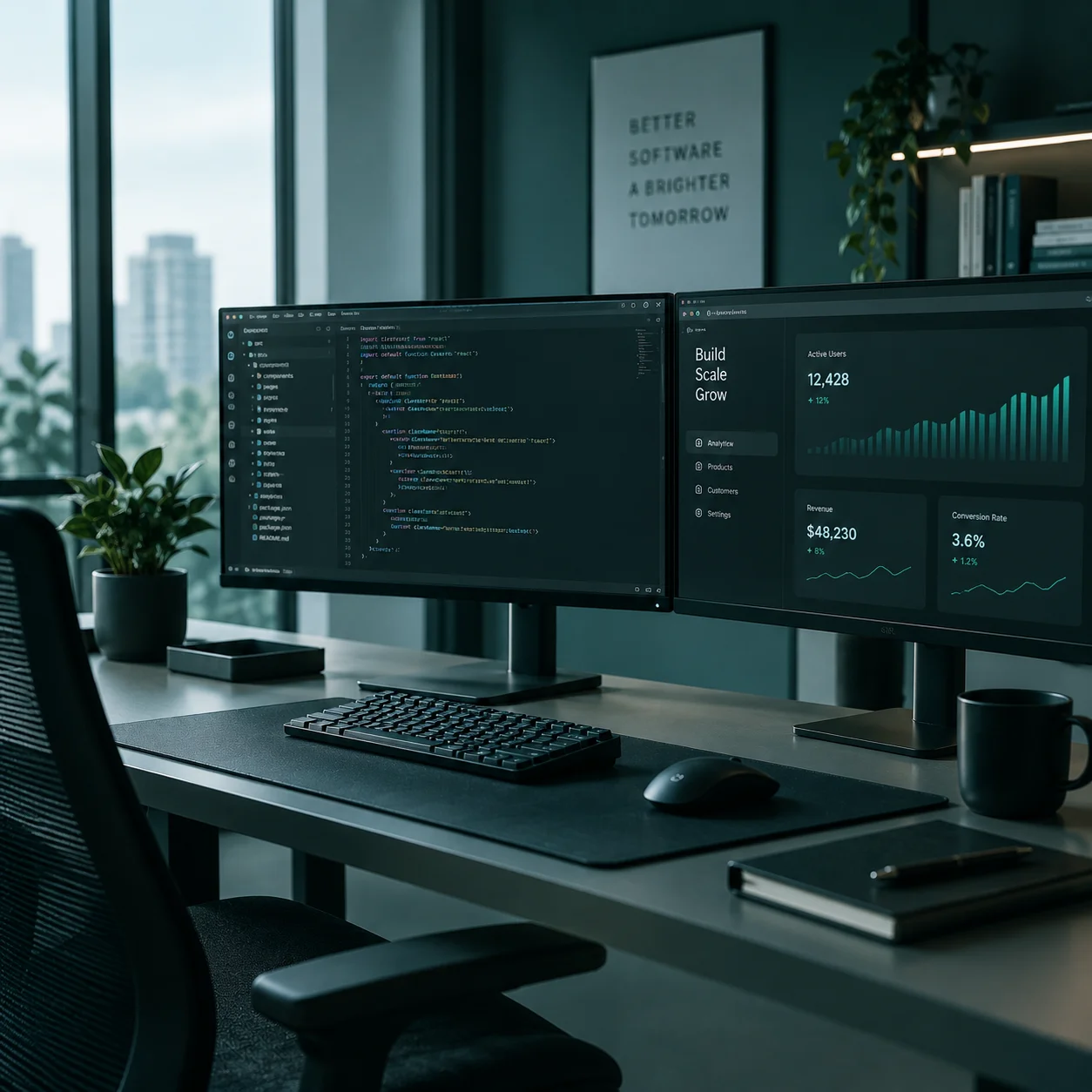 SaaS and services workspace