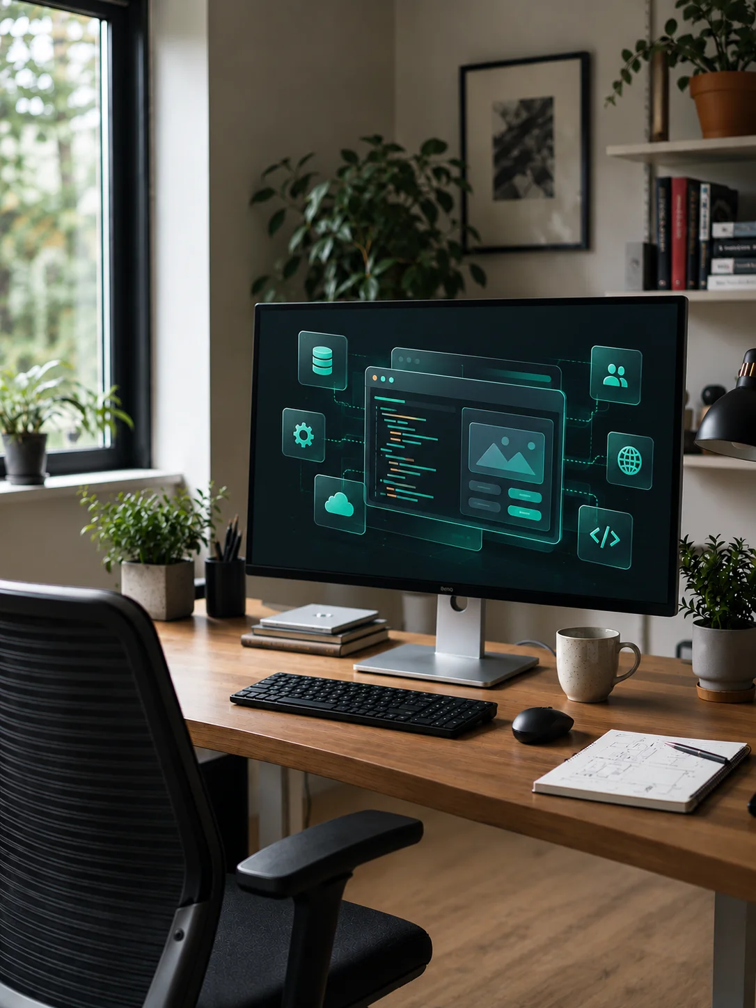 Custom web application interface