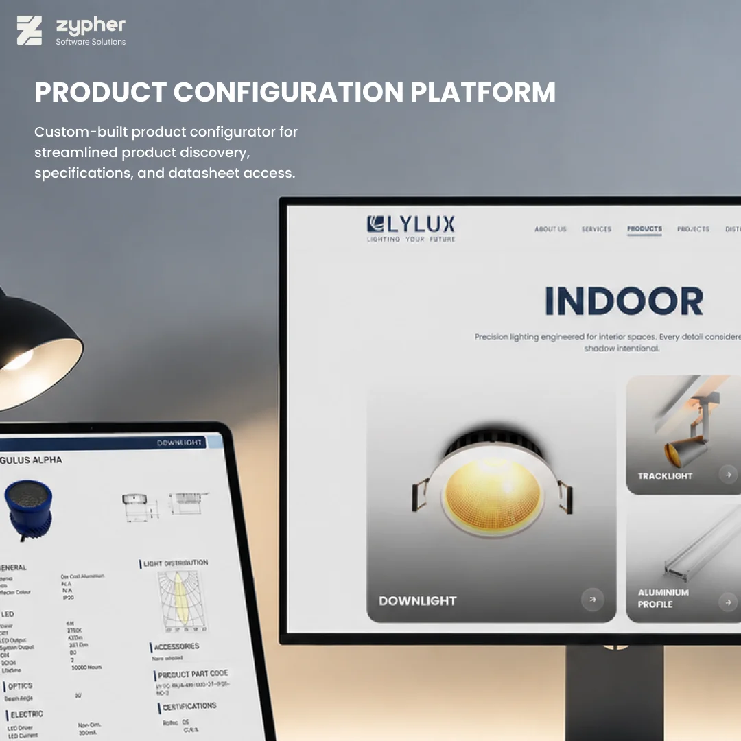 Product configuration platform interface